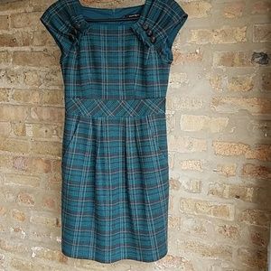 Nanette Lepore Wool Plaid Dress